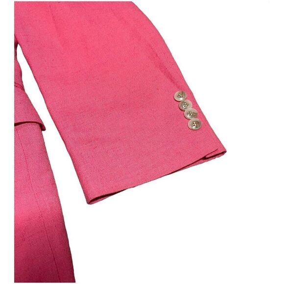 Pink "David Taylor" L Men 42 Blazer Sport Coat Unusual Front Pocket Activewear - Picture 5 of 10